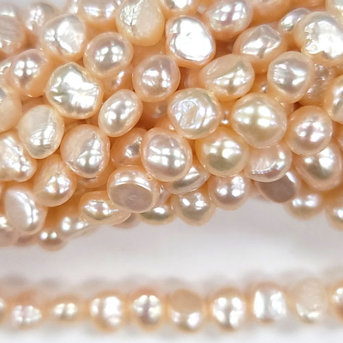 FRESHWATER PEARL SIDED 6-7MM NATURAL PEACH
